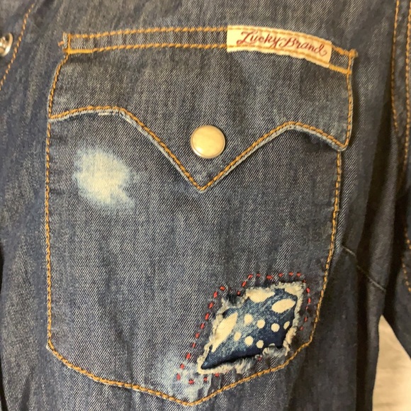 LUCKY BRAND Jean Shirt Vintage - Picture 9 of 13